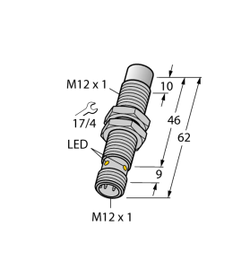 Индуктивный датчик - NI8U-MT12E-VP4X-H1141 - 1580455 Turck