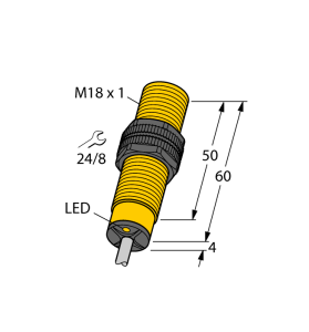 Индуктивный датчик - BI5-S18-AN6X - 46561 Turck
