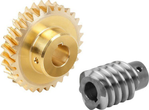Norelem 22500 Worm gears, right-hand centre distance 33 mm