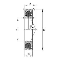 Шпиндельные подшипники HCB7206-E-2RSD-T-P4S