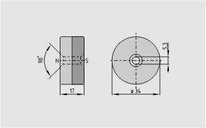Schmersal. Magnetic reed switch - BP 34