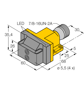 ИндуктивныйСдвоенный датчик для приводов вращения - NI4-DSU26-2ADZ30X2-B1151 - 4290003 Turck