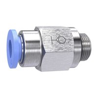 Riegler 151443 Прямой вставной фитинг, серия Blue, самофиксирующийся, G 1/4 вн. 195.148-2