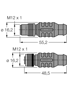 PROFIBUS кабель: оболочка кабеля PUR - RSSW-D9-RKSW-451-2M-2M - 6914127 Turck