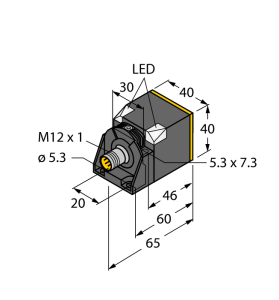 Индуктивный датчик - NI50U-CK40-AN6X2-H1141 - 1625823 Turck
