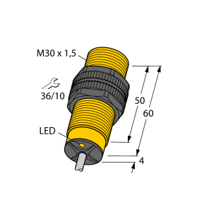 Индуктивный датчик - BI10-S30-AP6X - 46590 Turck