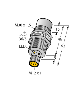 Индуктивный датчик - NI30U-MT30-AP6X-H1141 - 1646633 Turck