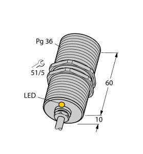 Индуктивный датчик - BI20-G47-AZ3X - 13088 Turck
