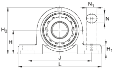 Стационарные подшипниковые узлы UKP207
