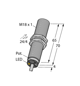 Емкостной датчик - BC5-M18-RP4X - 2504026 Turck