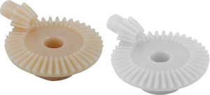 Norelem 22432 Bevel gears, plastic, ratio 1:4 injection-moulded, straight