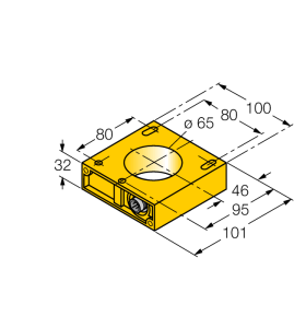Индуктивный датчикКольцевой зонд - NI65R- - 1440007 Turck