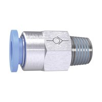 Riegler 151503 Прямой регулирующий клапан серия Blue, резьба-шланг, R 1/4 вн. 202.146-2