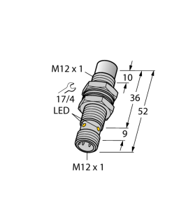 Индуктивный датчик - NI10U-MT12-AP6X-H1141 - 1634810 Turck