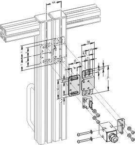 Schmersal. Safety switch with separate actuator - Mounting set MS AZ 17 R/P