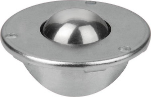 Norelem 95158 Ball transfer units with fastening holes, without housing